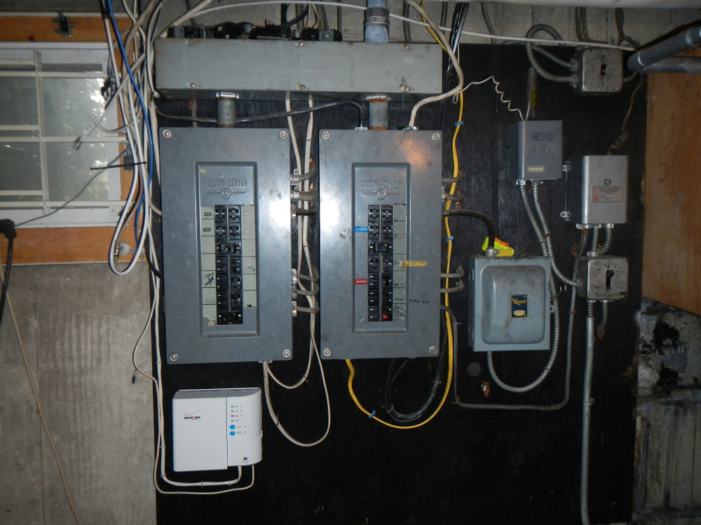 Pushmatic Electrical Panels in Basement